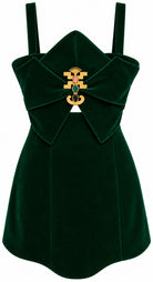 Sculpted Velvet Mini Dress