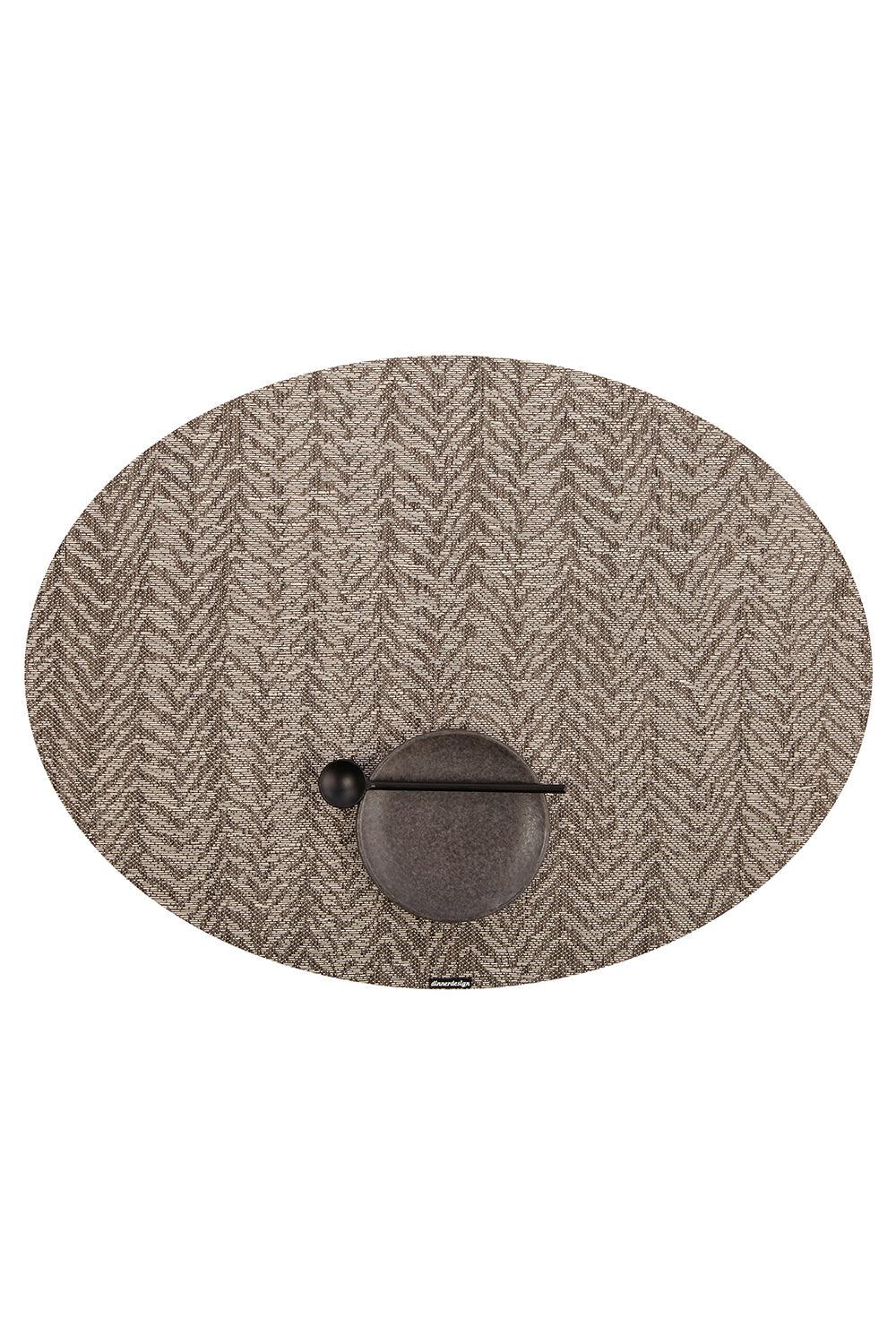 Dinnerdesign-Cosmos Sepia Oval Amerikan Servis 36x49 cm-Sunum Aksesuarları-1-roqelvaxirum.shop