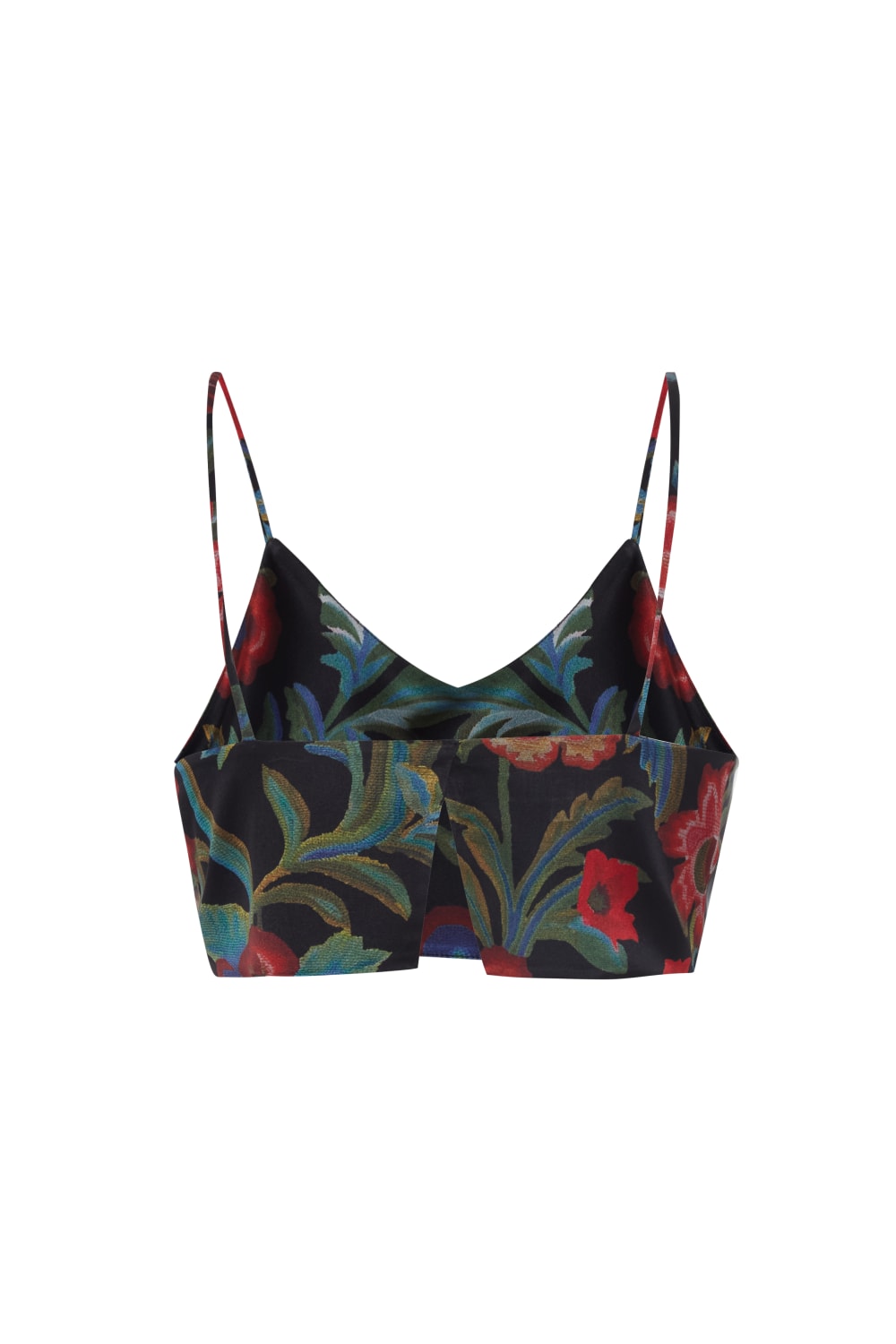 Direct Message-Black Roses Bra-Crop Top-1-roqelvaxirum.shop