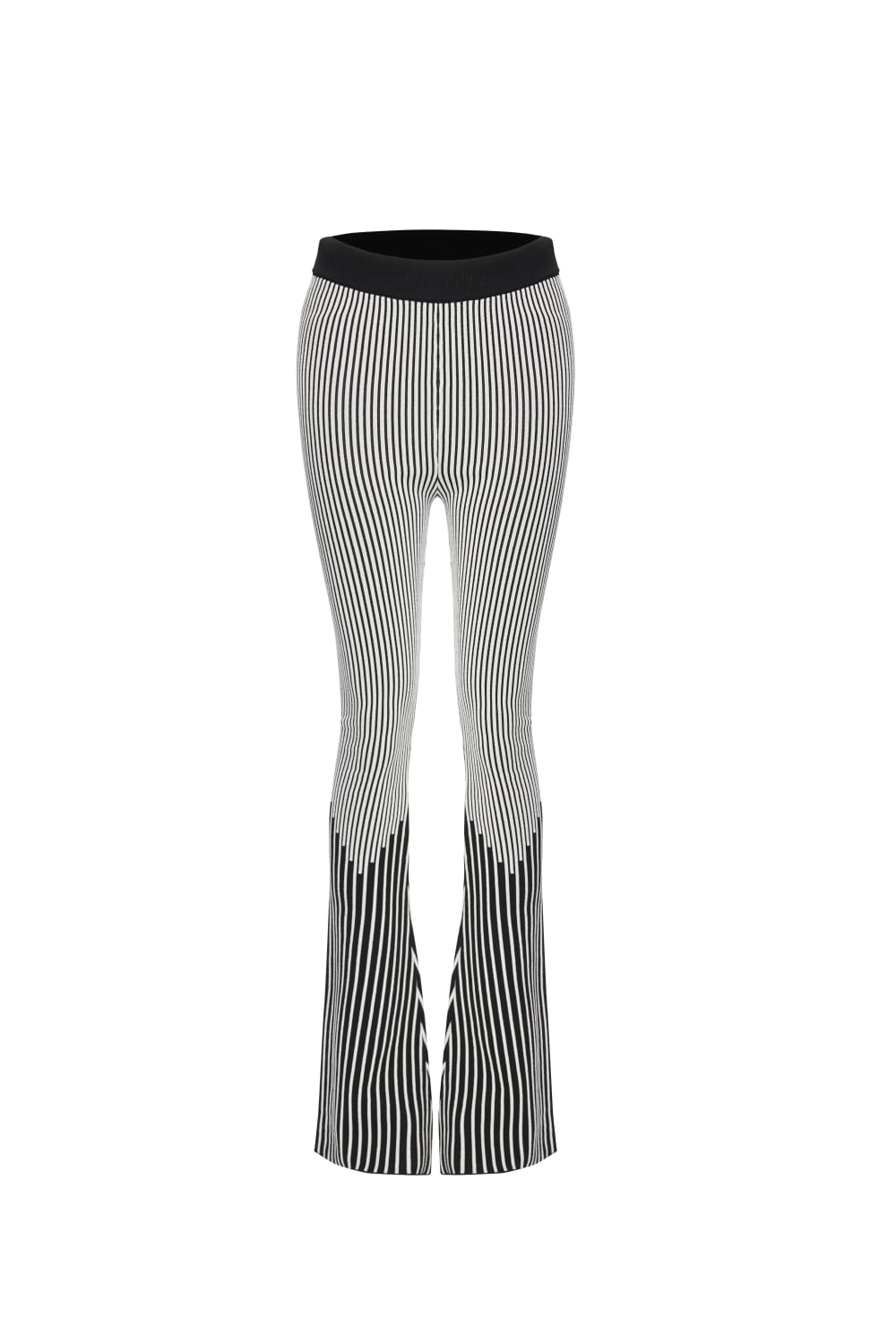 Direct Message-Georgia Knitted Trousers - Black & White-Pantolon-1-roqelvaxirum.shop