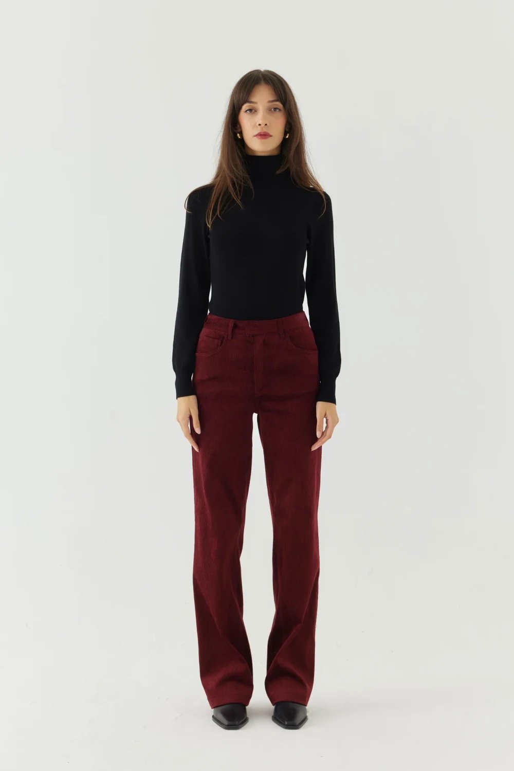 Disq London-Chilli Velvet Pants-Pantolon-1-roqelvaxirum.shop