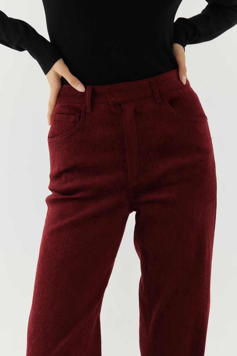 Disq London-Chilli Velvet Pants-Pantolon-4-roqelvaxirum.shop