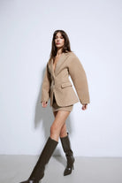 Disq London-Sculptured Wool Jacket-Ceket-4-roqelvaxirum.shop