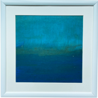 Ege Ruhu 1 – 38 X 38 Cm Çerçeveli El Yapımı Akrilik Pouring Tablo | Es Artisan Studio
