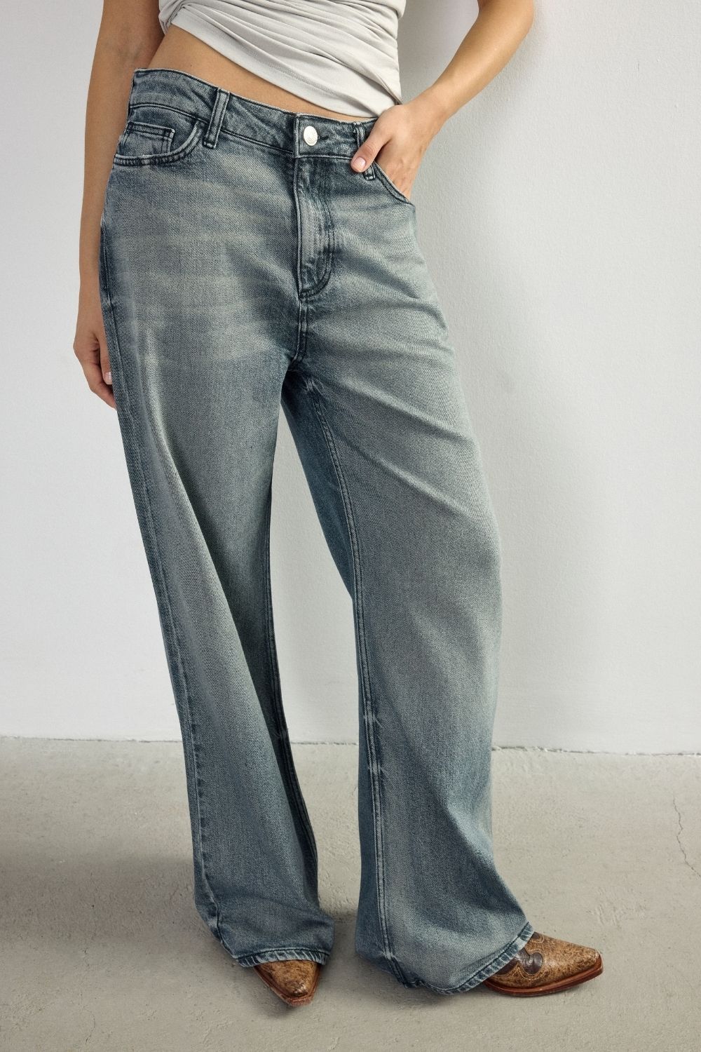 Haze Gray Denim Jean 1 - 2