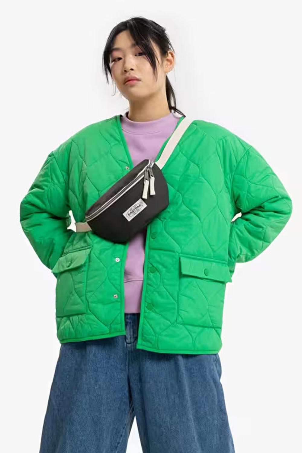 Eastpak-Springer Upgrained Black Bel Çantası-Bel Çantası-4-roqelvaxirum.shop