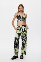 Eliphe-Rax Desenli Saten Boru Paça Pantolon-Pantolon-4-roqelvaxirum.shop