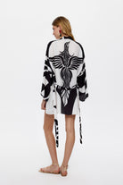 Eliphe-Sireng Siyah Mini Kimono-Kimono-2-roqelvaxirum.shop