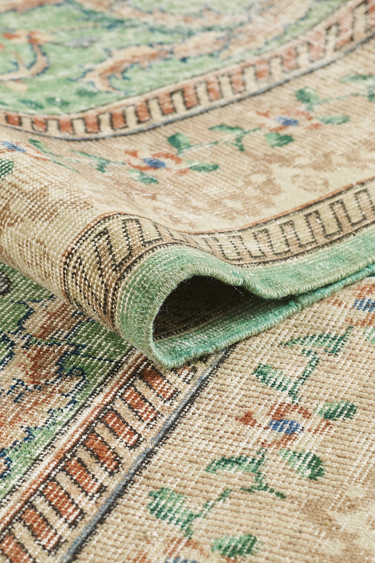 Empera-Antik Halı Vintage Etnik Desenli El Dokuması Halısı E0037-3-roqelvaxirum.shop