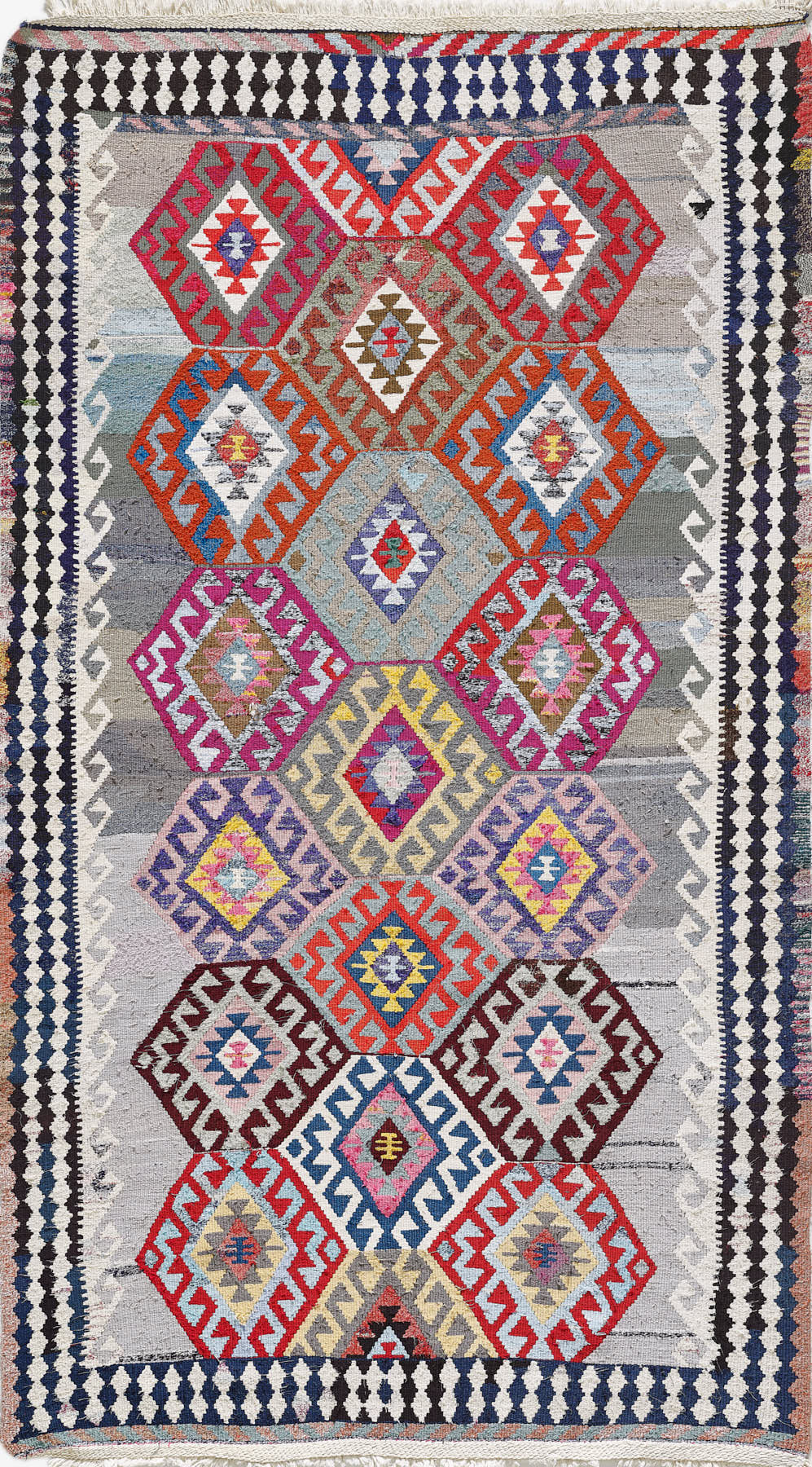 Empera-Antik Kilim Anadolu Etnik Desenli El Dokuması Kilim E0523-1-roqelvaxirum.shop