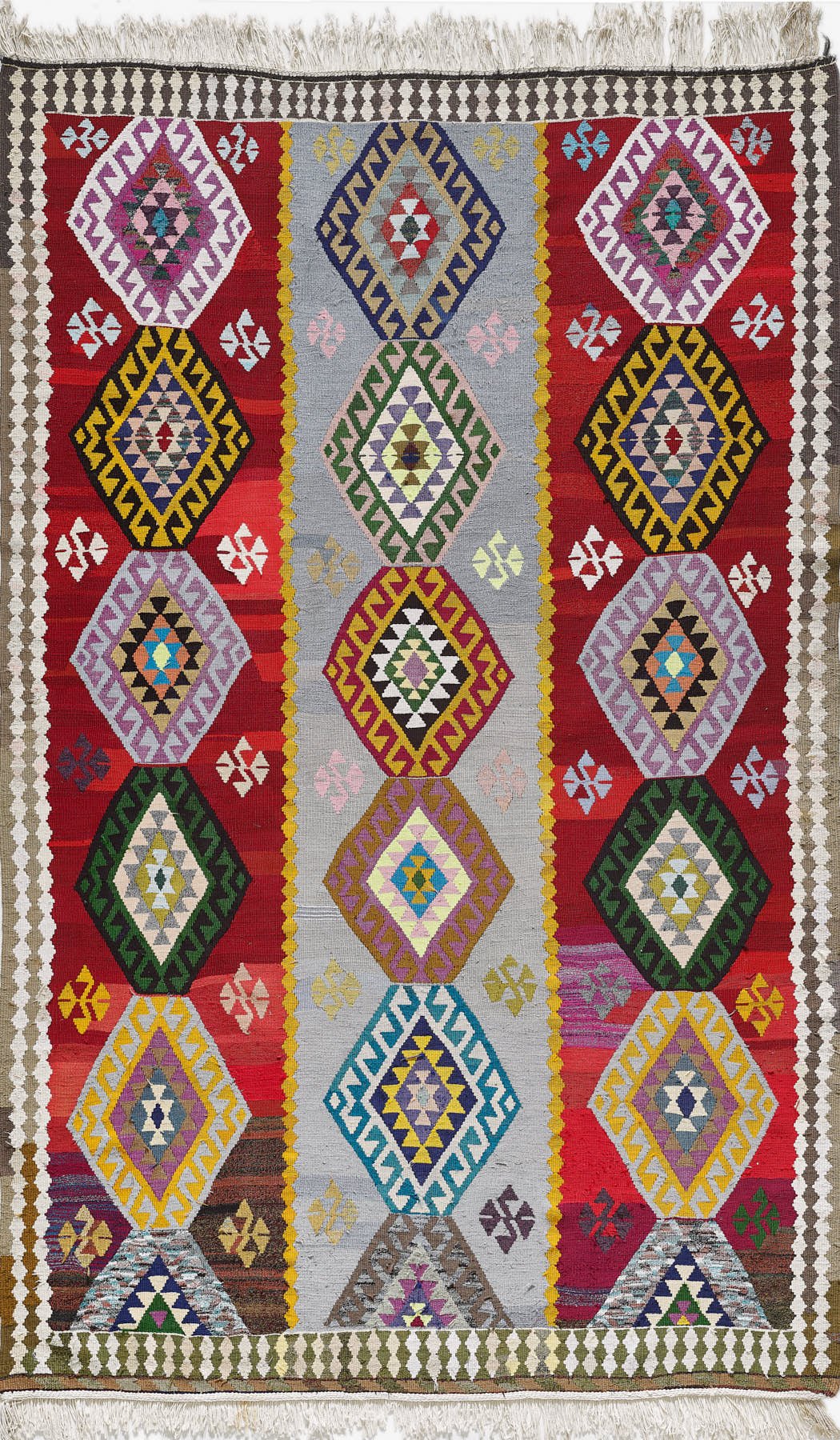 Empera-Antik Kilim Anadolu Etnik Desenli El Dokuması Kilim E0524-1-roqelvaxirum.shop
