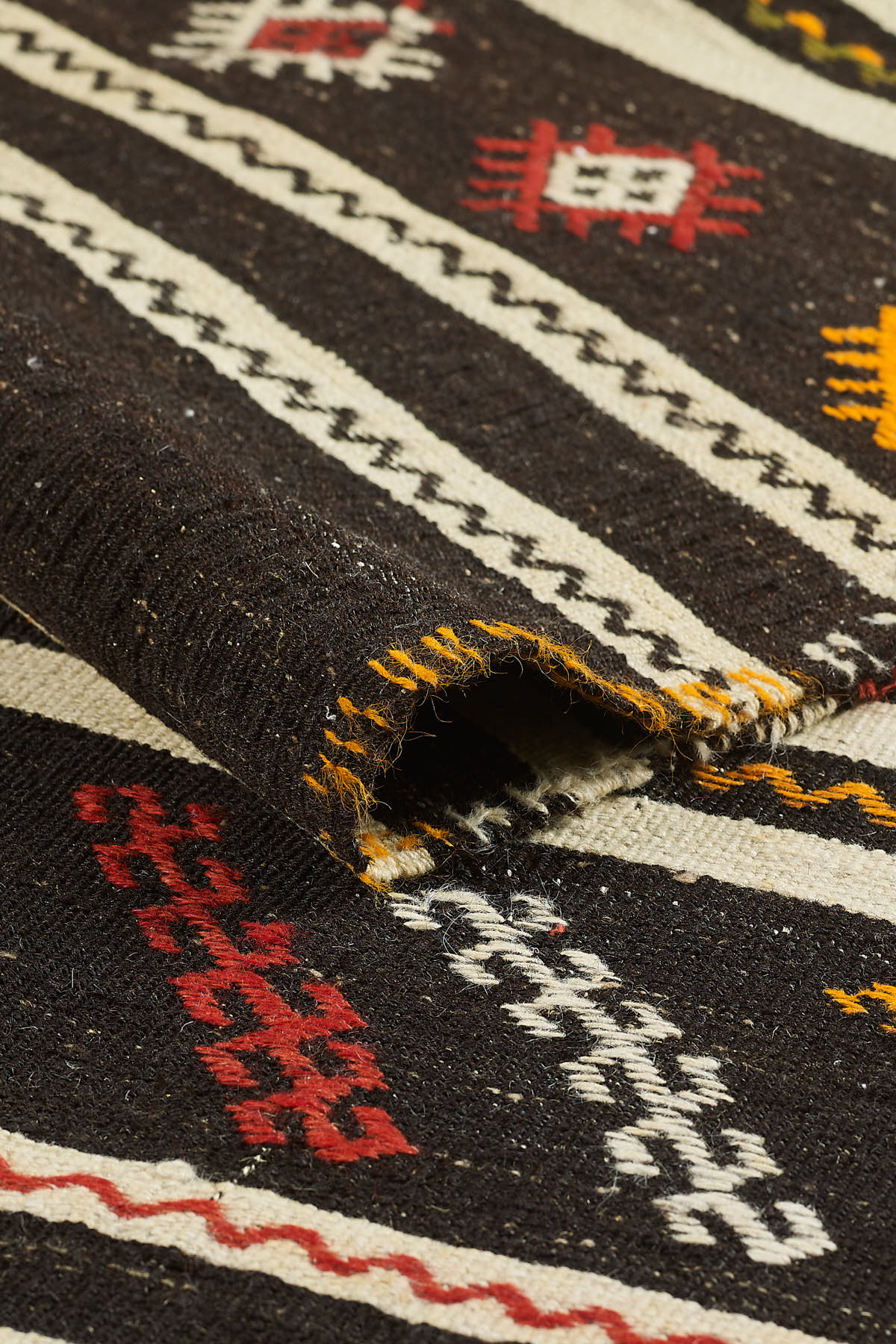 Empera-Antik Kilim Kıl Kilim Etnik Desenli El Dokuması Kilim E0505-3-roqelvaxirum.shop