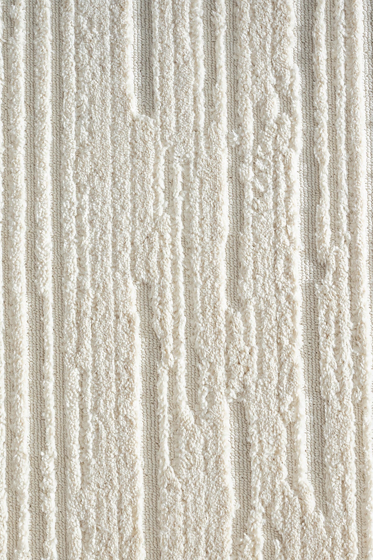 Empera-Bilbao White Swan Saçaklı Çizgi Desenli Krem Halı-5-roqelvaxirum.shop