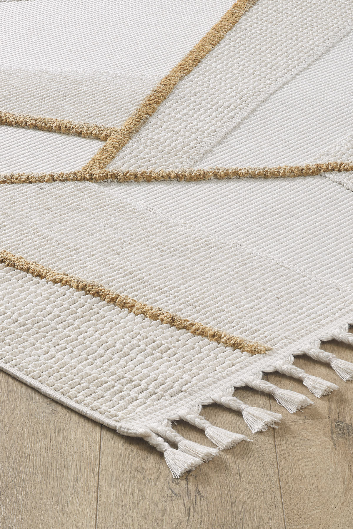 Empera-Ibiza Vella Geometrik Toz Vermeyen İSkandinav Desen Saçaklı Halı-2-roqelvaxirum.shop
