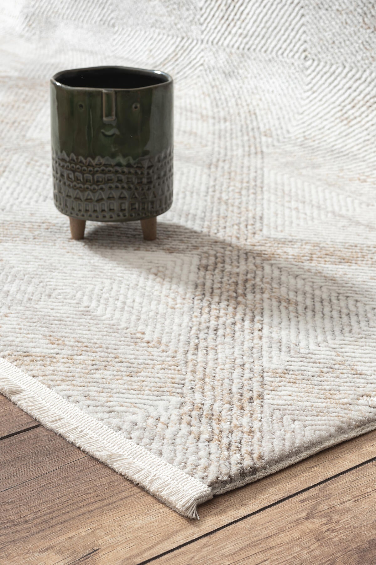 Empera-Pena İMpala Modern Saçaklı Geometrik Desenli Halı-3-roqelvaxirum.shop