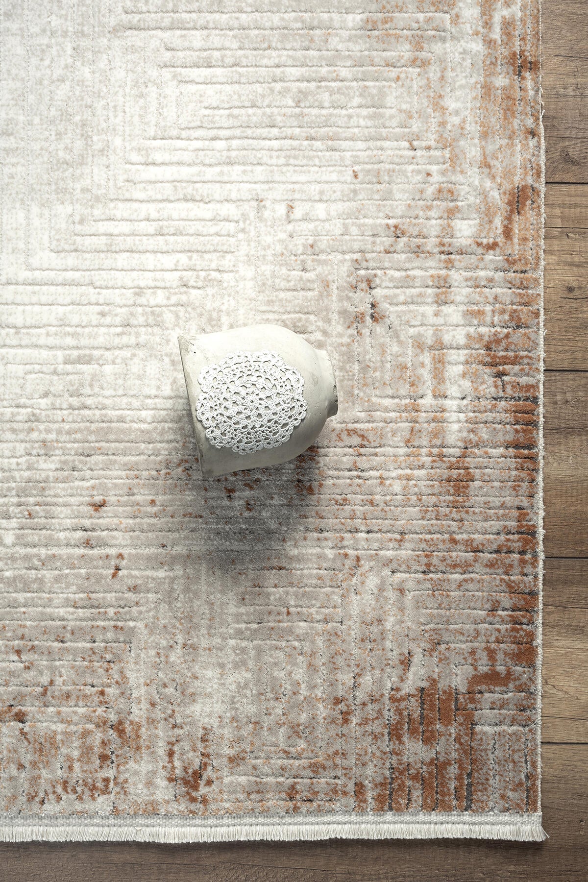 Empera-Pena Macaroon Geometrik Desenli Modern Halı-4-roqelvaxirum.shop