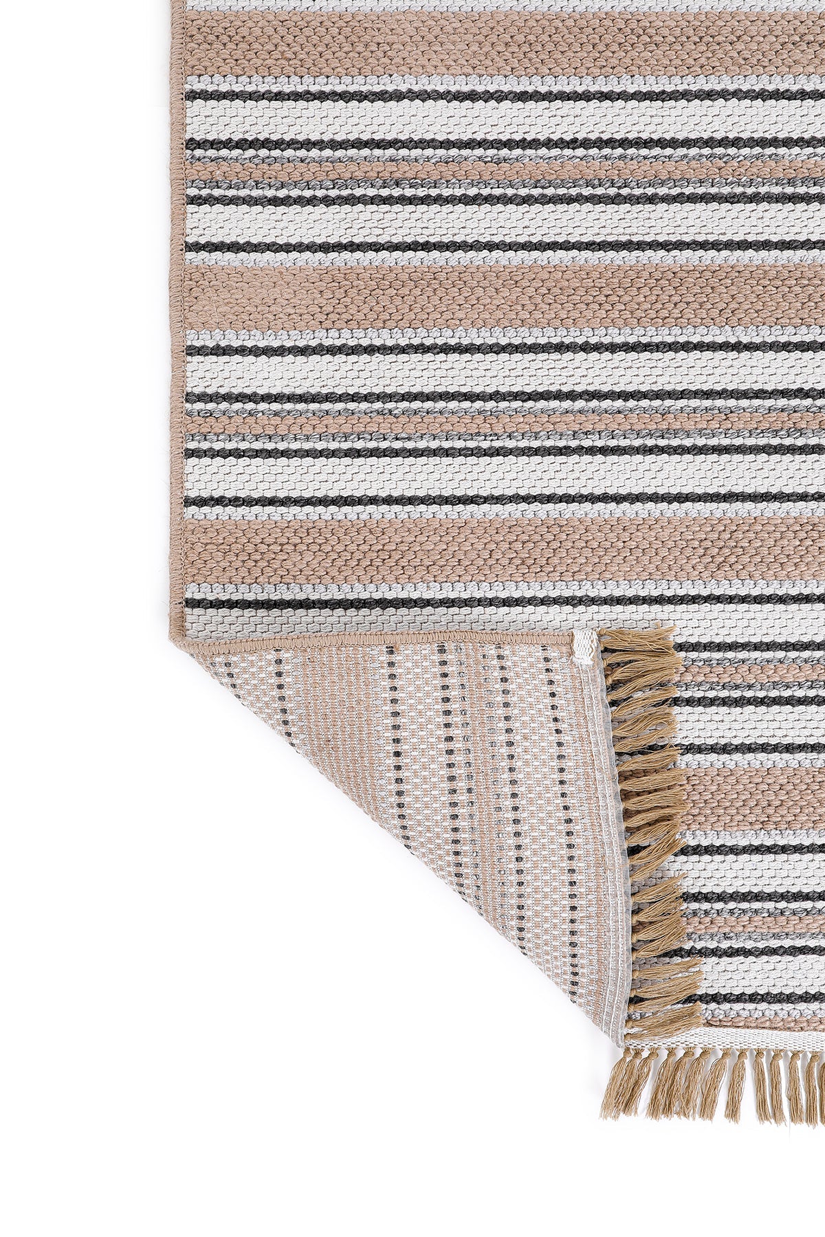 Empera-Qılım Ekru Modern Takma Saçaklı Kilim-3-roqelvaxirum.shop