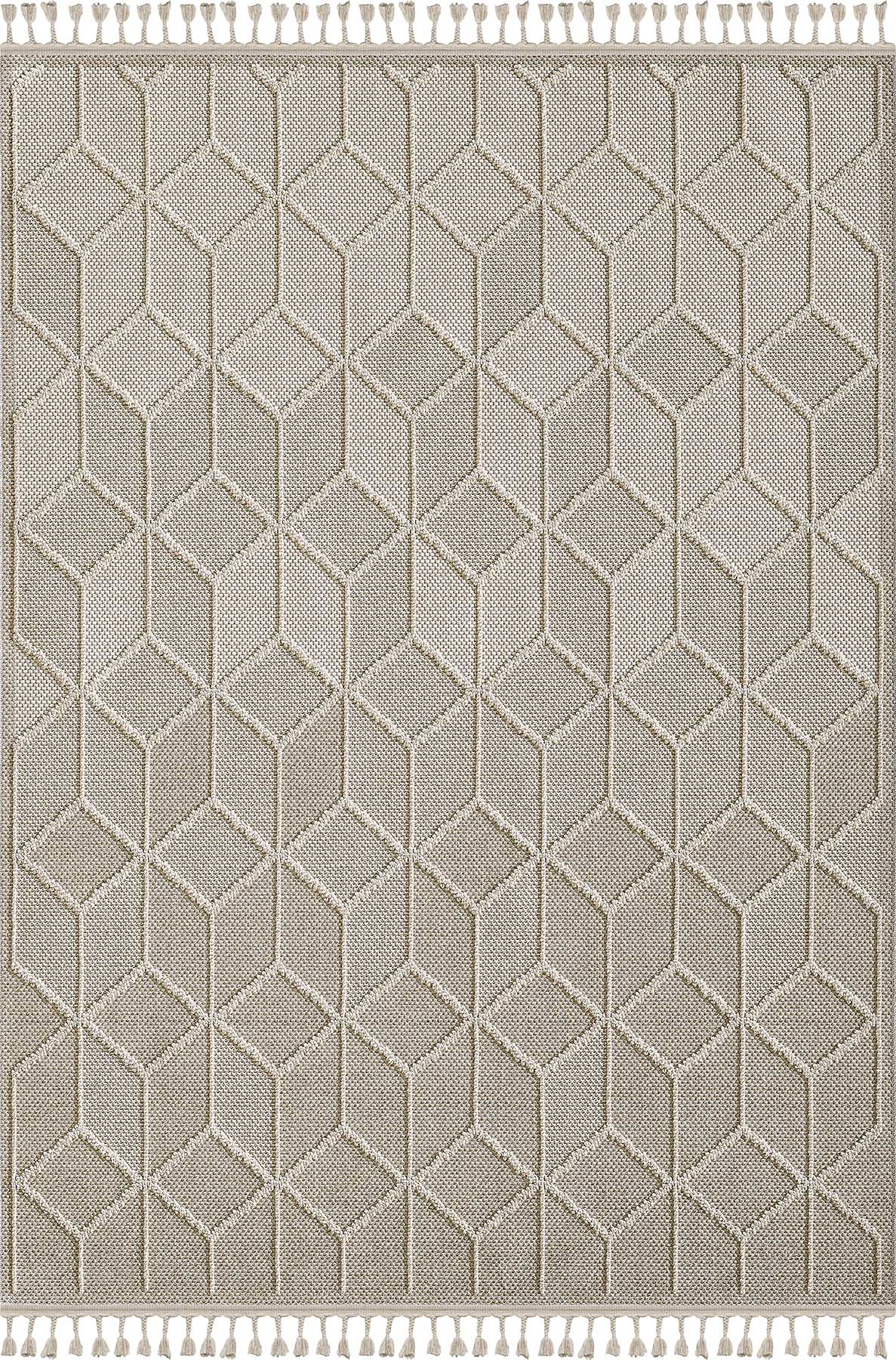 Empera-Verona Grid Bukleli Modern Toz Vermeyen Halı-1-roqelvaxirum.shop
