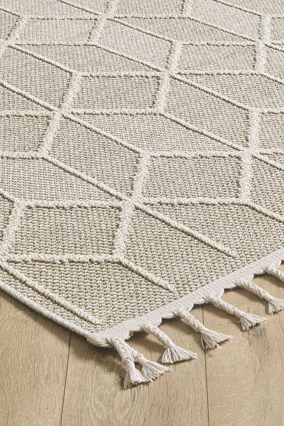 Empera-Verona Grid Bukleli Modern Toz Vermeyen Halı-2-roqelvaxirum.shop