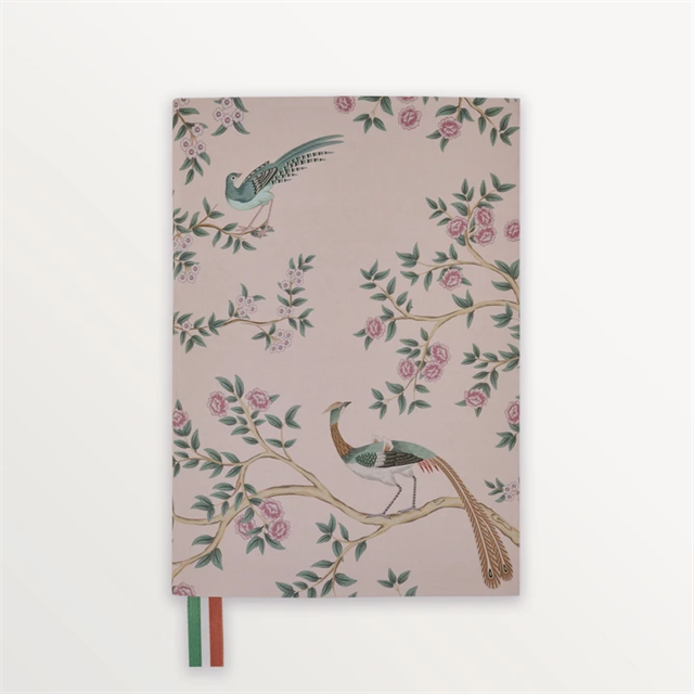 Episode-Episode Peacock Tapestry A5 Flex Linen Notebook-DEFTER-1-roqelvaxirum.shop