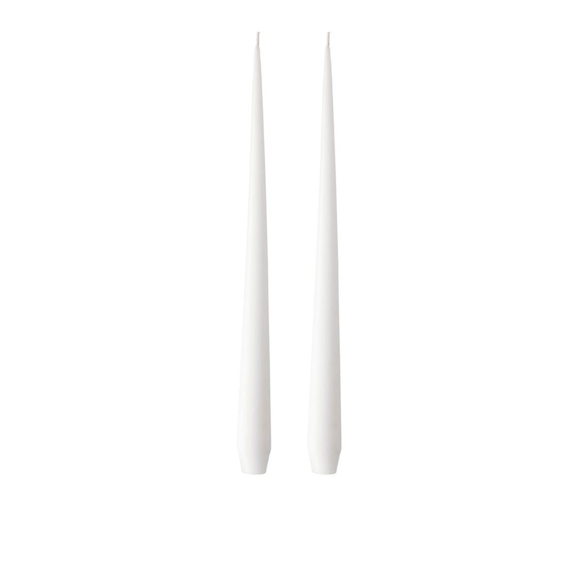 Ester&Erik-Beyaz Kokusuz 2'li Konik Mum 32 Cm-Mum-1-roqelvaxirum.shop
