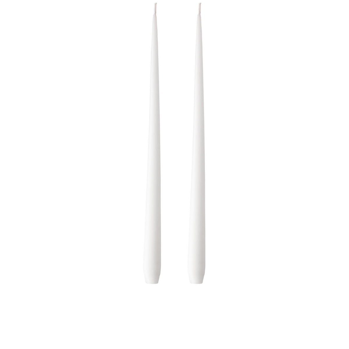 Ester&Erik-Beyaz Kokusuz 2'li Uzun Konik Mum 42 Cm-Mum-1-roqelvaxirum.shop