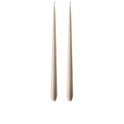 Ester&Erik-Nougat Note Kokusuz 2'li Uzun Konik Mum 42 Cm-Mum-1-roqelvaxirum.shop