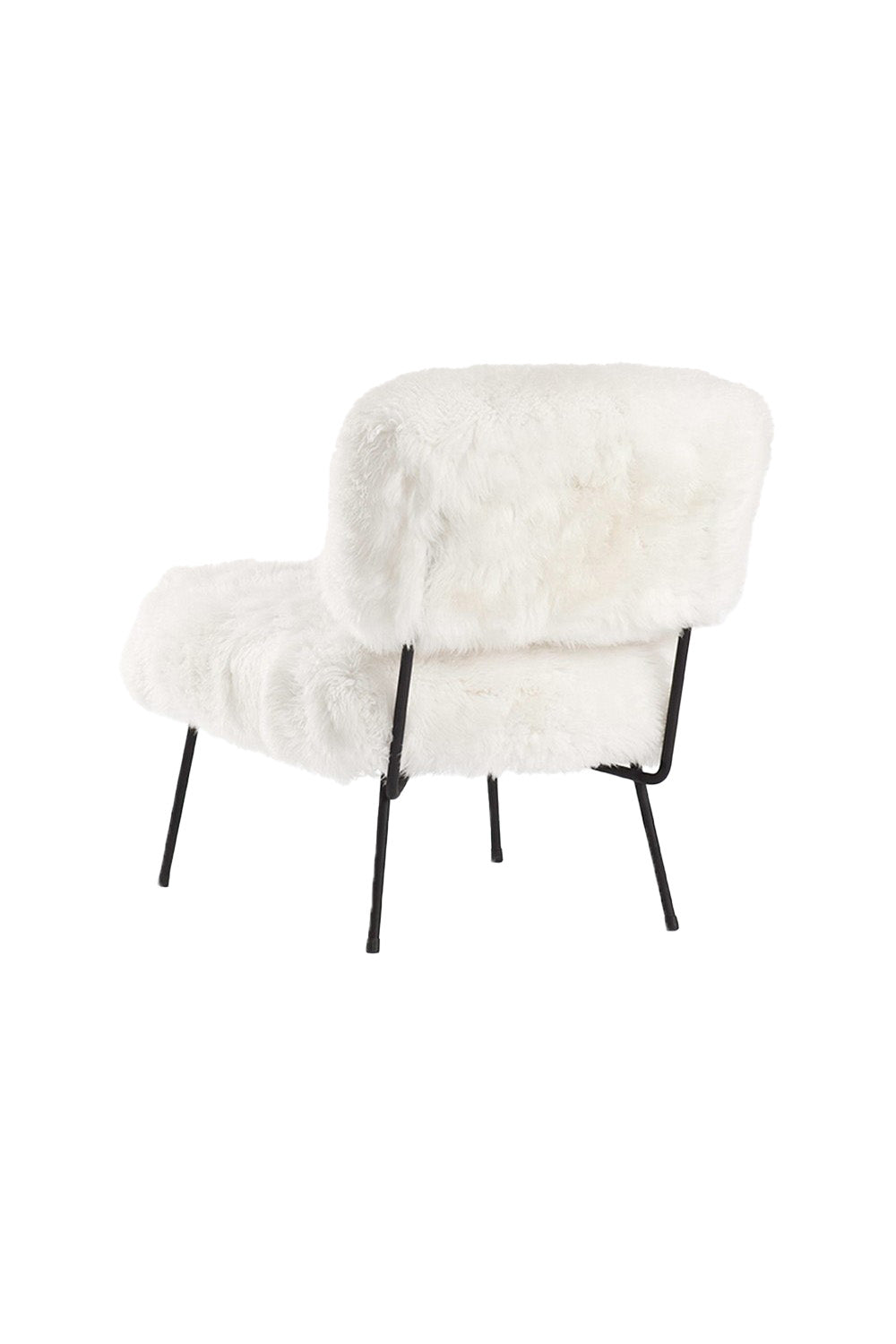 Estetik Decor-Berjer Chev Cosy – Kuzu Beyaz, Siyah Metal Ayak-Koltuk & Berjer-4-roqelvaxirum.shop