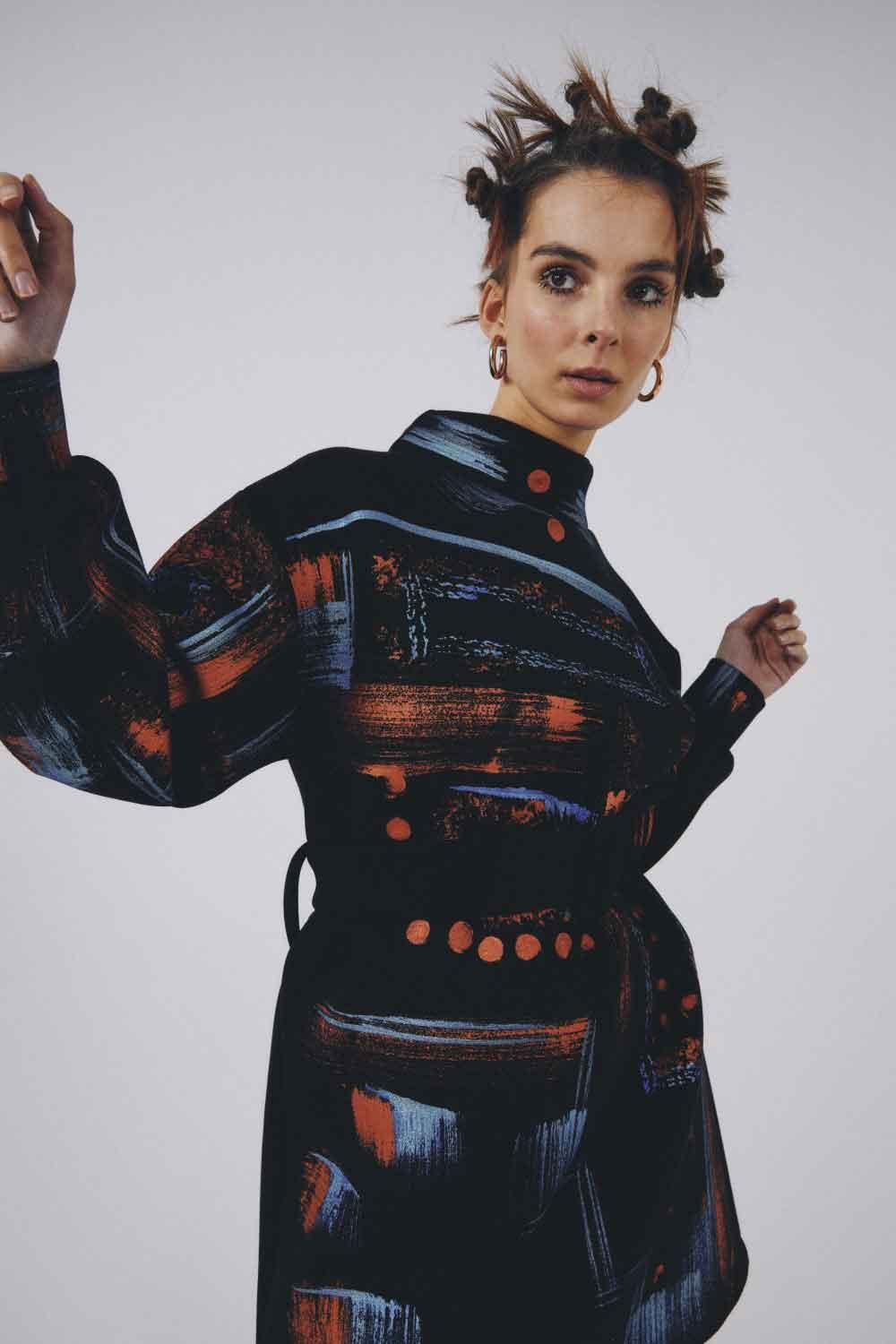 Eudoimonia-Hawas Sporty Patterned Dress-Elbise-1-roqelvaxirum.shop
