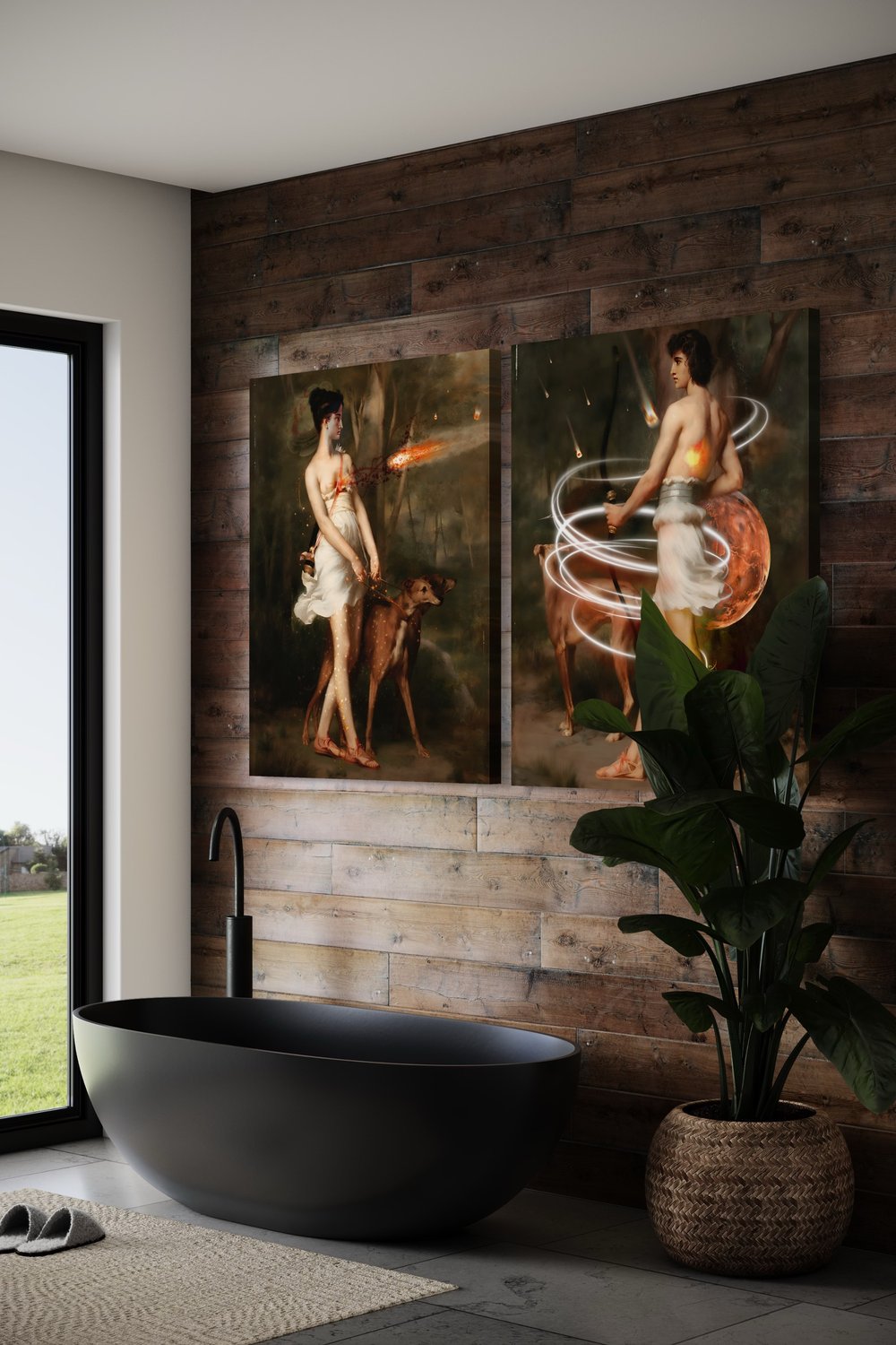 Eudoimoniart-Eros & Psyche 2'li Set-Tablo-3-roqelvaxirum.shop