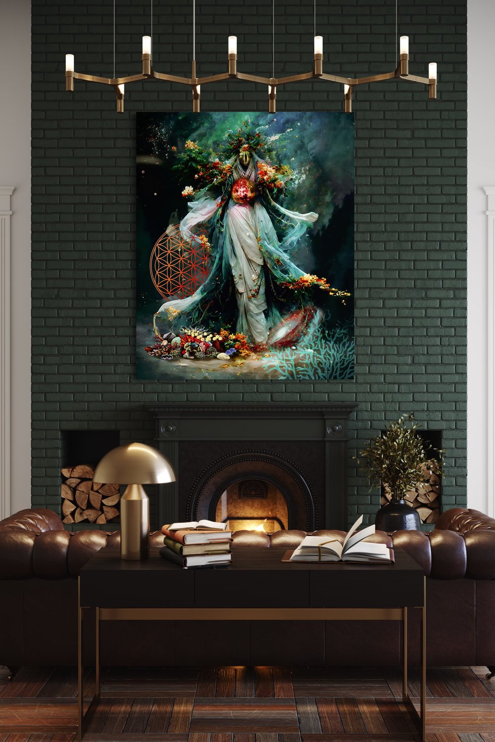 Eudoimoniart-Gold Dust-Tablo-2-roqelvaxirum.shop