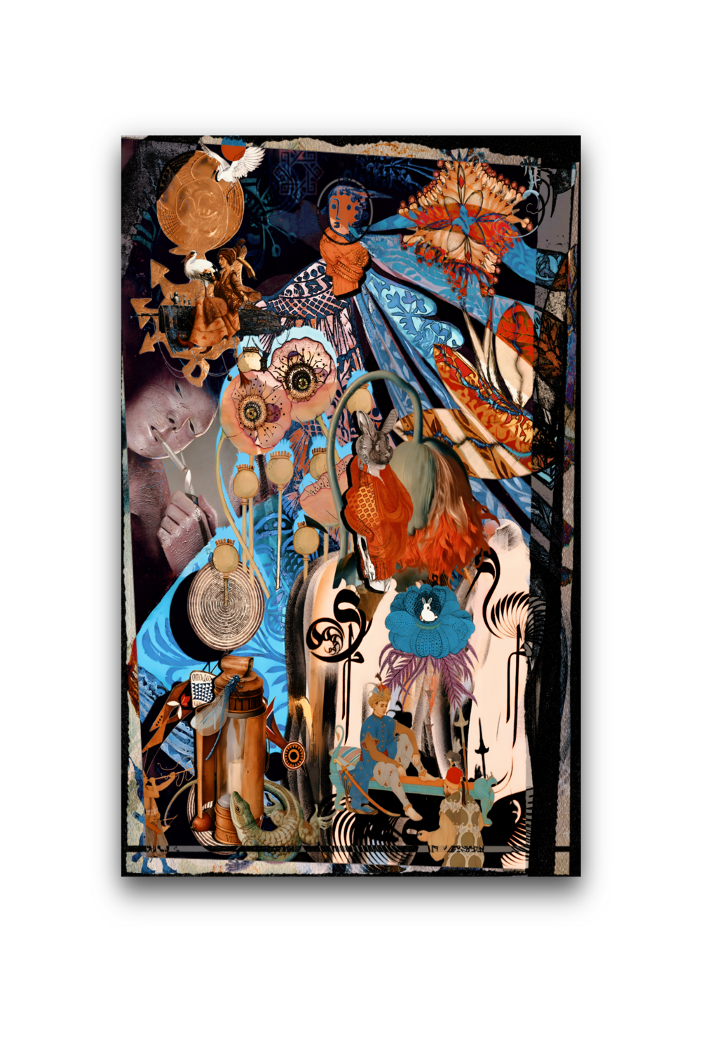 Eudoimoniart-White Rabbit-Tablo-1-roqelvaxirum.shop