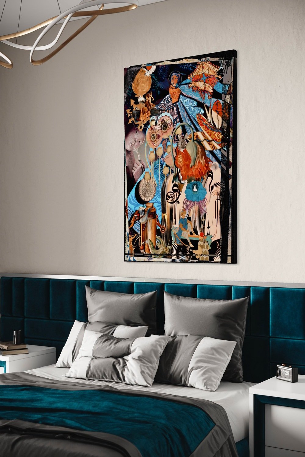 Eudoimoniart-White Rabbit-Tablo-3-roqelvaxirum.shop