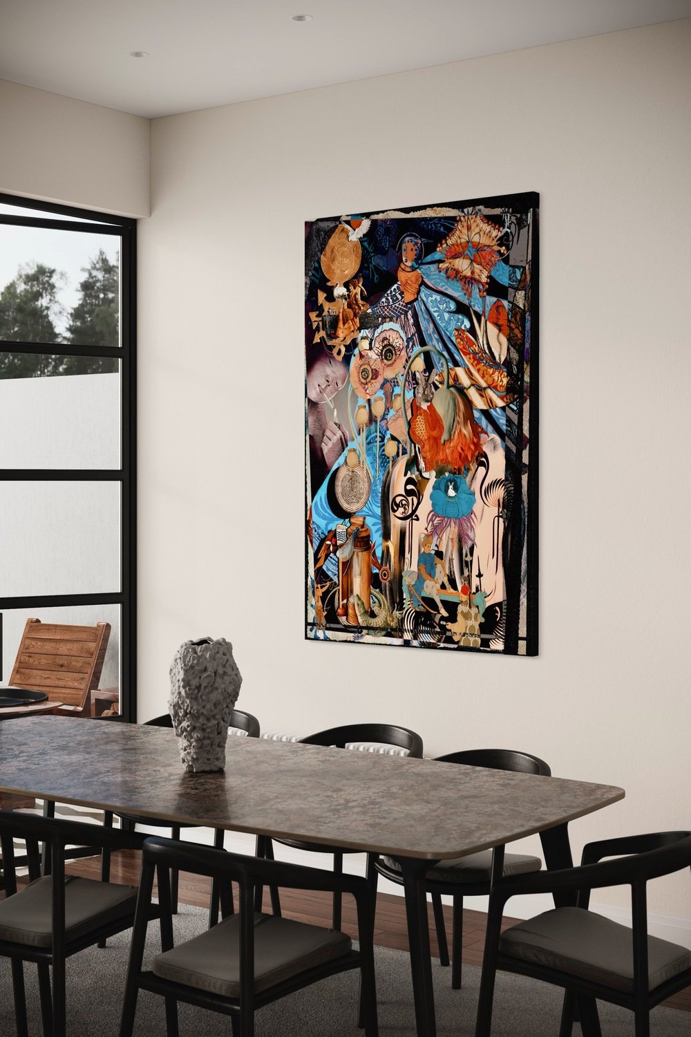 Eudoimoniart-White Rabbit-Tablo-4-roqelvaxirum.shop