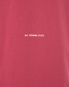 Erkek Oversize Basic Baskili TiŞört - Bordo