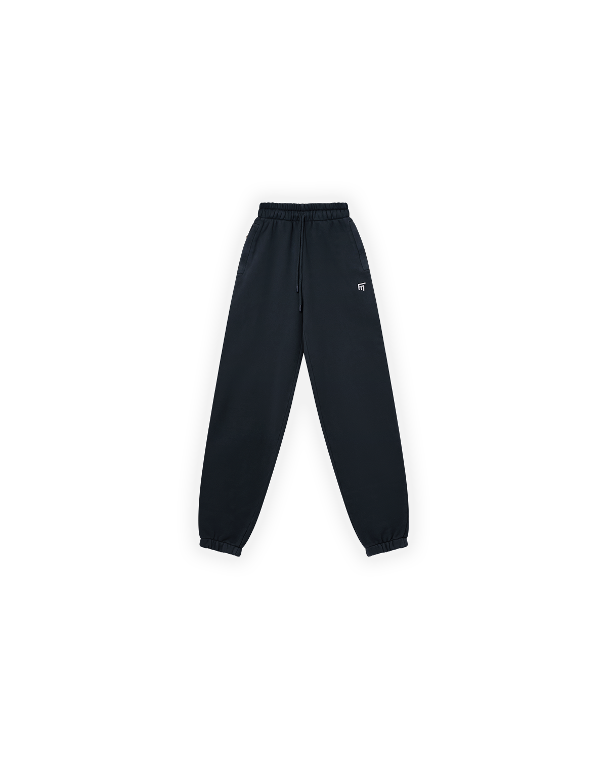 Kadin Relaxed Fit Fm Icon Nakişli Jogger - SiYah