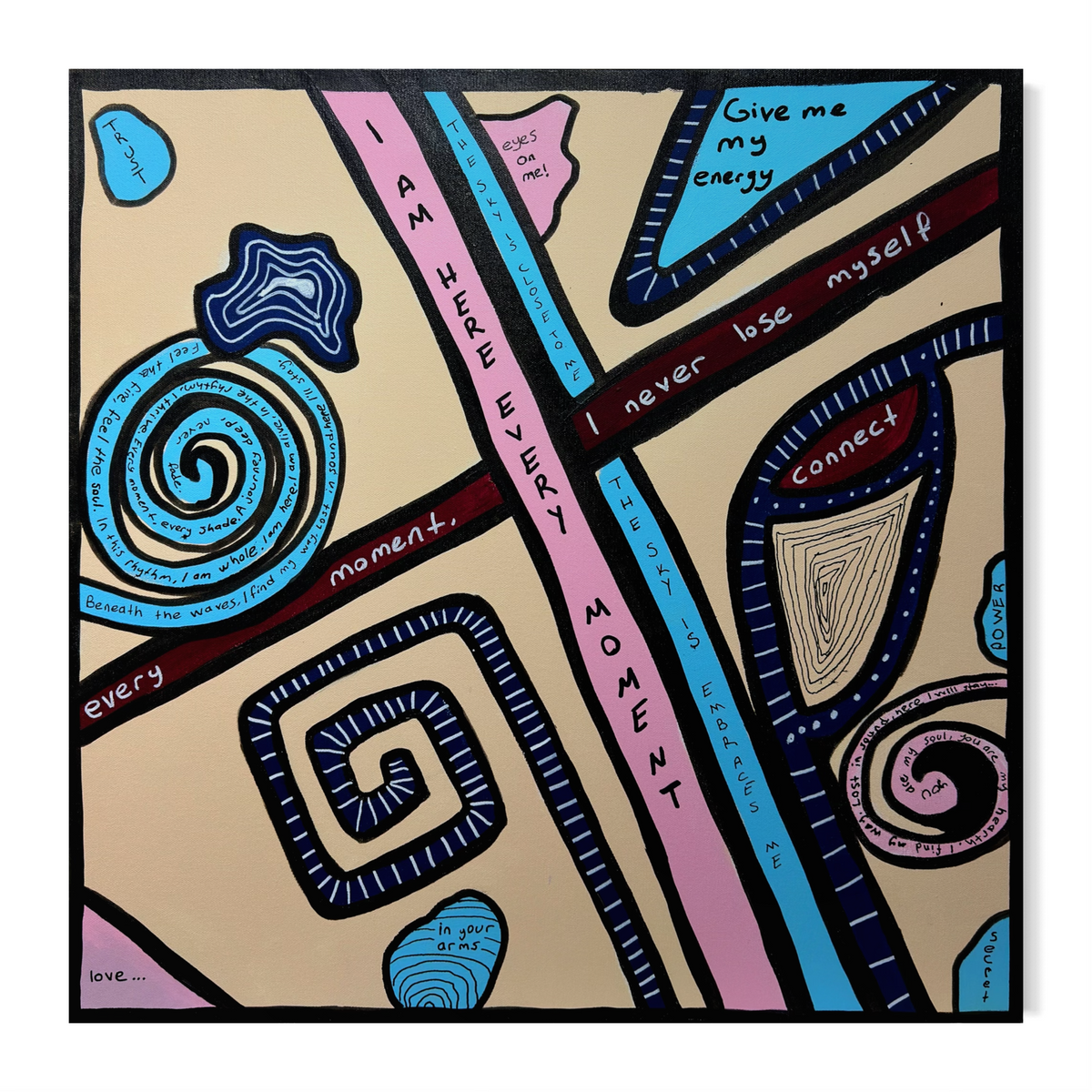 The Inner Route Tablo | 60X60Cm