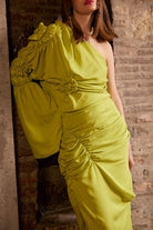 Fèe Muse-Hera In Olive Elbise-Elbise-4-roqelvaxirum.shop