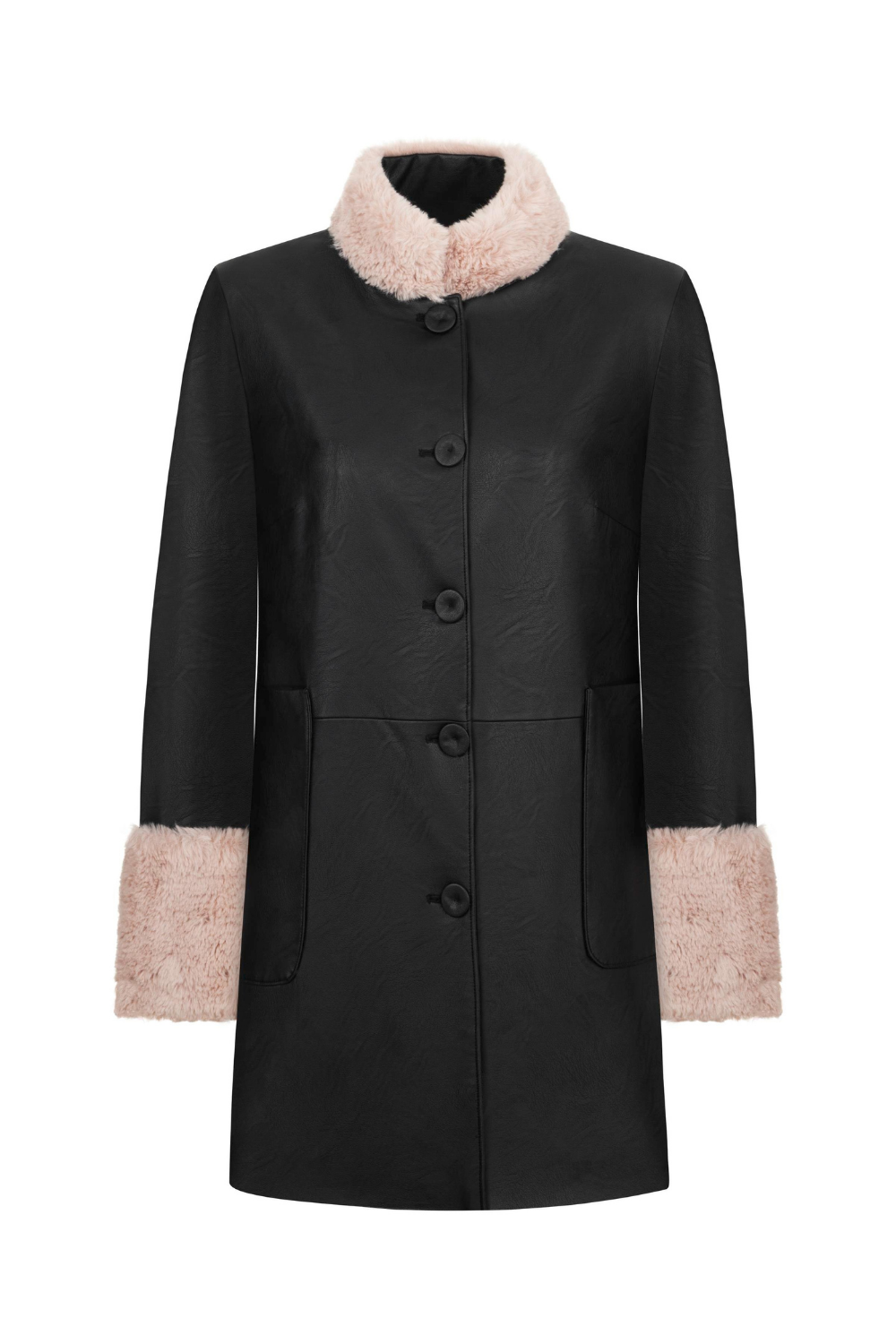 Feel The Lotus-Suki Leather Coat-Kaban-1-roqelvaxirum.shop