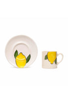 Feeling Good Inside-Amalfi Coast Collection Handmade Ceramic White Lemon Handled Coffee Set-Bardak-2-roqelvaxirum.shop