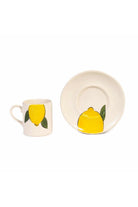 Feeling Good Inside-Amalfi Coast Collection Handmade Ceramic White Lemon Handled Coffee Set-Bardak-3-roqelvaxirum.shop