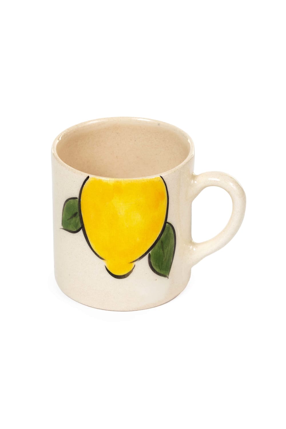 Feeling Good Inside-Amalfi Coast Collection Handmade Ceramic White Lemon Handled Coffee Set-Bardak-4-roqelvaxirum.shop