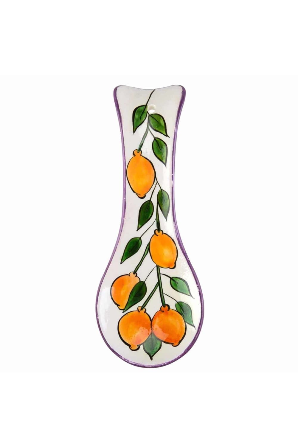 Feeling Good Inside-Amalfi Coast Collection Handmade Limon Desenli Mor Kaşıklık-Mutfak Aksesuarları-1-roqelvaxirum.shop