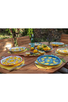Feeling Good Inside-Amalfi Coast Collection Handmade Seramik Pembe Yemek Tabağı-Tabak & Kase-3-roqelvaxirum.shop