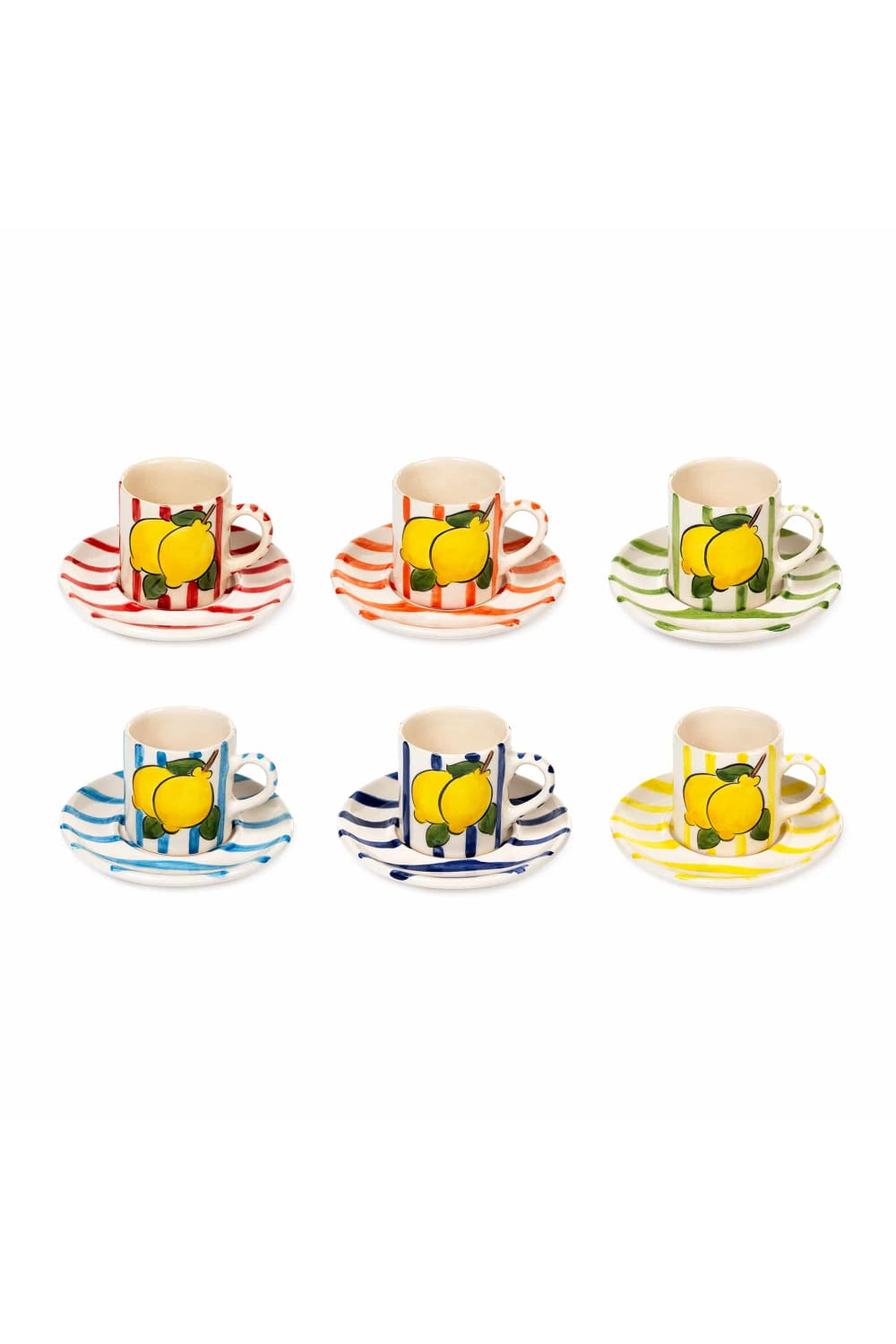 Feeling Good Inside-Amalfi Coast Collection Line Coffee Set (6 Adet)-Bardak-1-roqelvaxirum.shop