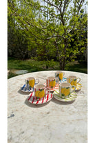 Feeling Good Inside-Amalfi Coast Collection Line Coffee Set (6 Adet)-Bardak-8-roqelvaxirum.shop
