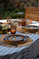 Feeling Good Inside-Amalfi Coast Collection Seramik Çam Yeşili Yemek Tabağı Golden Fall-Tabak & Kase-6-roqelvaxirum.shop