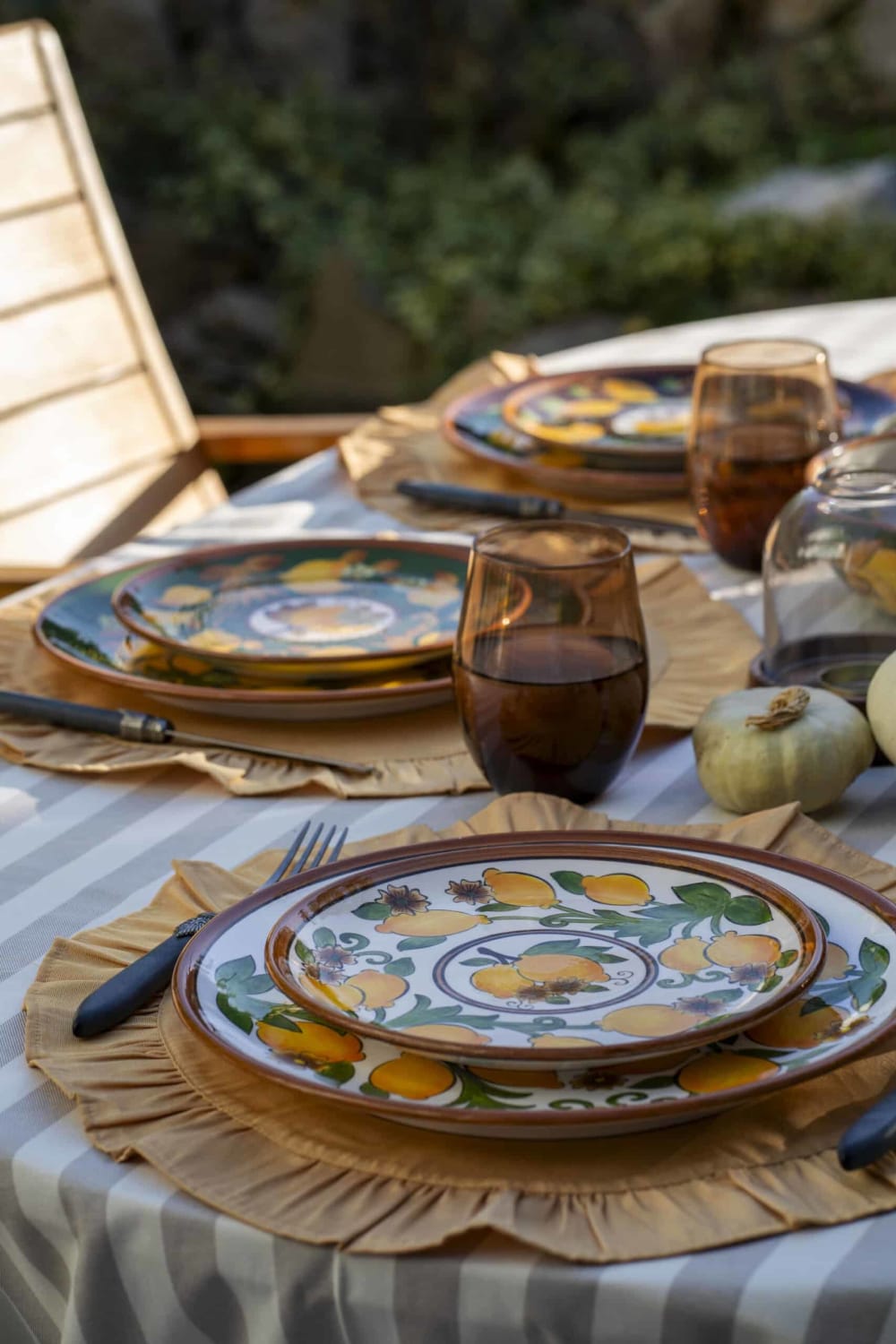 Feeling Good Inside-Amalfi Coast Collection Seramik Koyu Kahve 22 Cm Tabak Golden Fall-Tabak & Kase-5-roqelvaxirum.shop