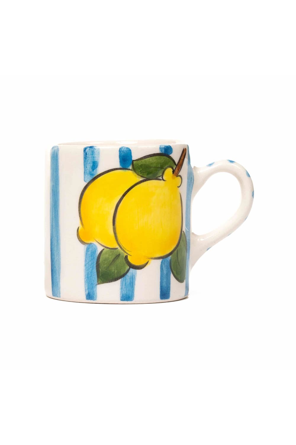 Feeling Good Inside-Baby Blue Lemon Line Handled Coffee Set-Bardak-5-roqelvaxirum.shop