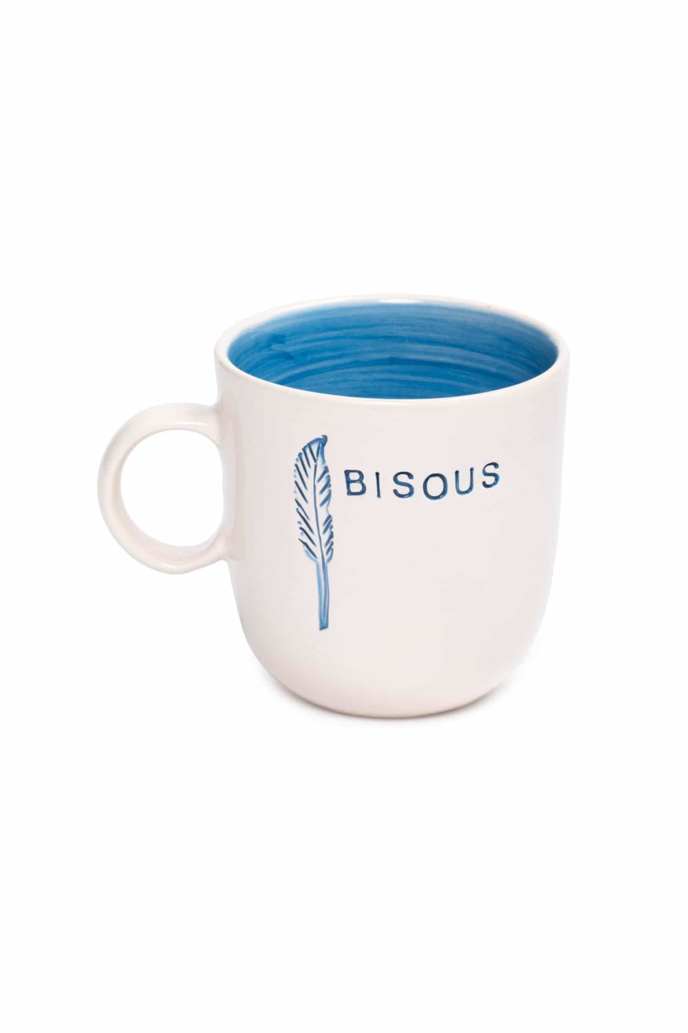 Feeling Good Inside-Bisous Kulplu Mavi Mug – L’amour Paris-Bardak-1-roqelvaxirum.shop
